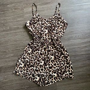 Leopard Print Romper